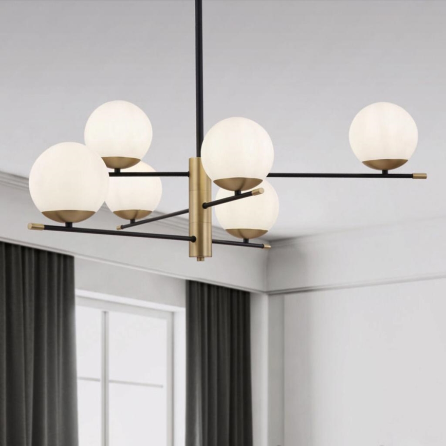 Maytoni MOD048PL-06G - Hanglamp met vaste pendel NOSTALGIA 6xE14/40W/230V