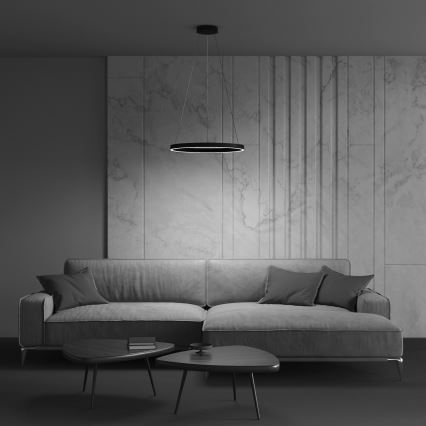 Maytoni MOD058PL-L22B3K - LED Hanglamp aan een koord RIM LED/25W/230V 3000K diameter 40 cm zwart