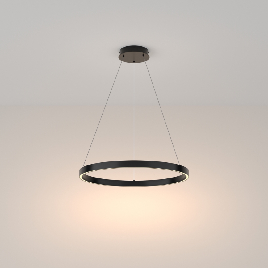 Maytoni MOD058PL-L32B3K - LED Hanglamp aan een koord RIM LED/37W/230V 3000K diameter 60 cm zwart