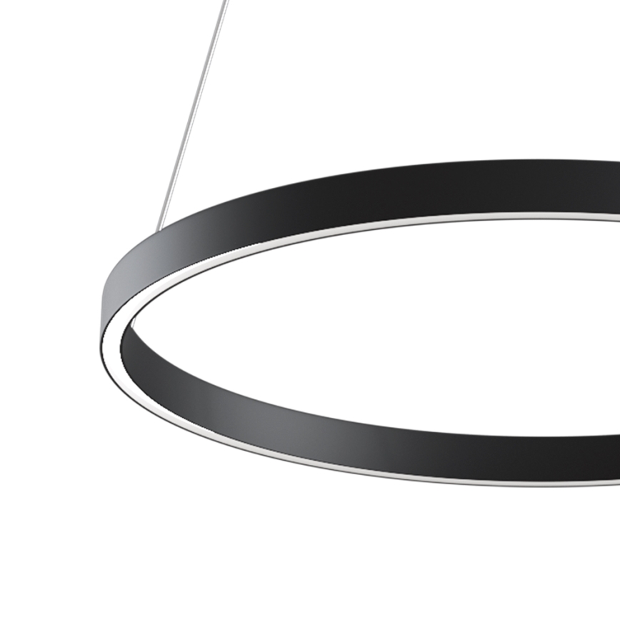 MOD058PL-L32B4K - LED Hanglamp aan een koord RIM LED/37W/230V 4000K diameter 60 cm zwart