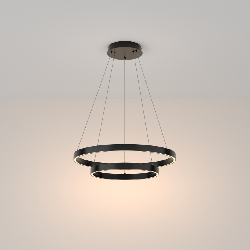 Maytoni MOD058PL-L55B3K - LED Hanglamp aan een koord RIM LED/61W/230V 3000K diameter 60 cm zwart