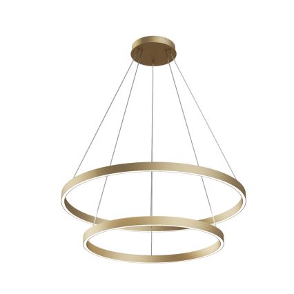 Maytoni MOD058PL-L74BS3K - LED Hanglamp aan een koord RIM LED/88W/230V 3000K diameter 80 cm goud