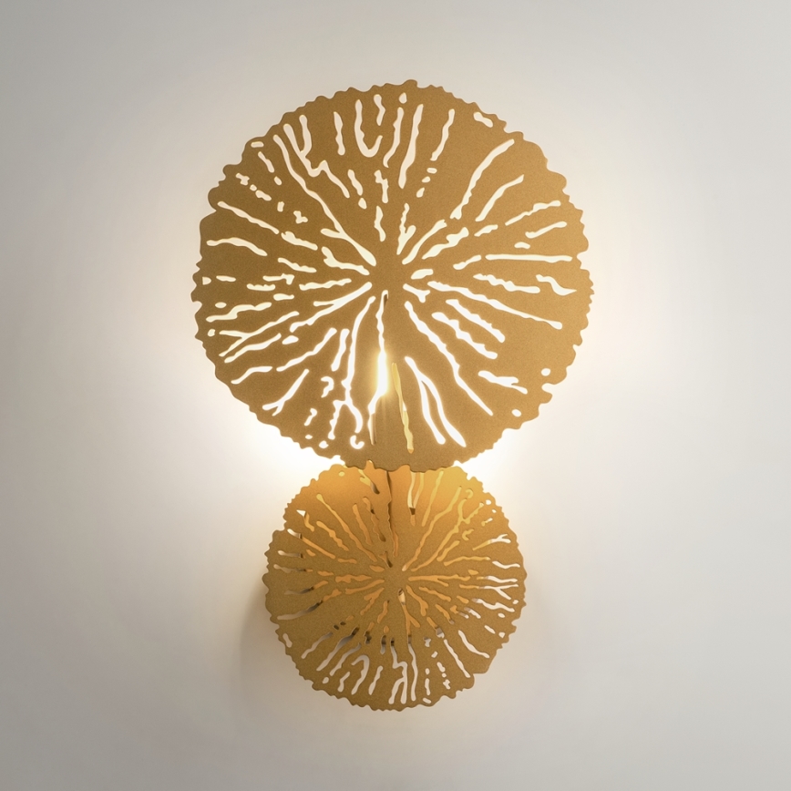 Maytoni MOD082WL-01G - Wandlamp LOVETANN 1xE14/40W/230V goud