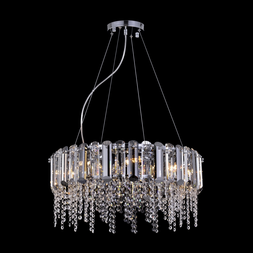 Maytoni MOD097PL-08CH - Hanglamp aan een koord HAIL 8xE14/40W/230V diameter 60,5 cm glanzend chroom
