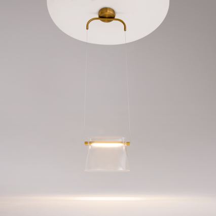 Maytoni MOD170PL-L8BS3K - LED Hanglamp aan een koord CABARET LED/8W/230V goud
