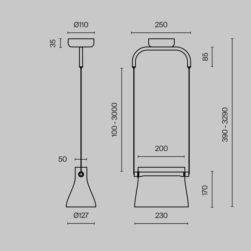 Maytoni MOD170PL-L8BS3K - LED Hanglamp aan een koord CABARET LED/8W/230V goud