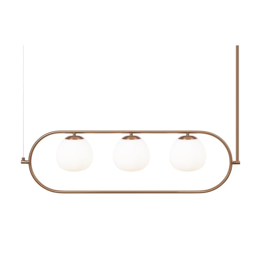 Maytoni MOD221PL-03BS - Hanglamp met vaste pendel ERICH 3xE14/40W/230V koper