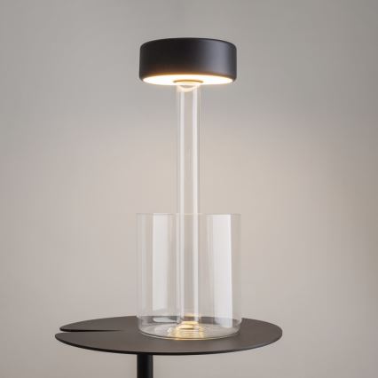 Maytoni MOD229TL-L3B3K1 - LED Dimbaar oplaadbaar draagbaar tafellamp LED/3W/5V 2200-4000K zwart/doorzichtig