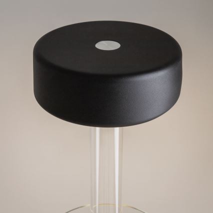Maytoni MOD229TL-L3B3K1 - LED Dimbaar oplaadbaar draagbaar tafellamp LED/3W/5V 2200-4000K zwart/doorzichtig