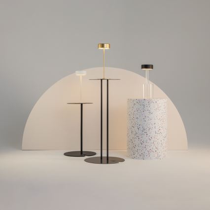 Maytoni MOD229TL-L3B3K1 - LED Dimbaar oplaadbaar draagbaar tafellamp LED/3W/5V 2200-4000K zwart/doorzichtig