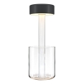Maytoni MOD229TL-L3B3K1 - LED Dimbaar oplaadbaar draagbaar tafellamp LED/3W/5V 2200-4000K 2000 mAh zwart/doorzichtig