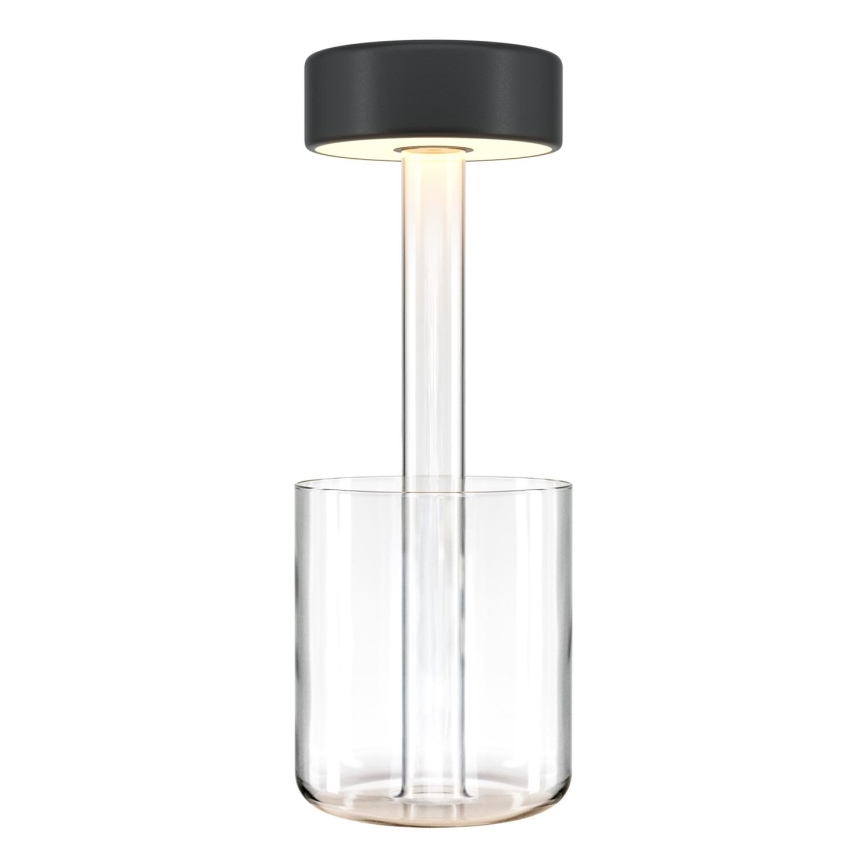 Maytoni MOD229TL-L3B3K1 - LED Dimbaar oplaadbaar draagbaar tafellamp LED/3W/5V 2200-4000K zwart/doorzichtig