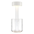 Maytoni MOD229TL-L3W3K1 - LED Dimbaar oplaadbaar draagbaar tafellamp LED/3W/5V 2200-4000K 2000 mAh wit/doorzichtig