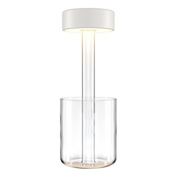 Maytoni MOD229TL-L3W3K1 - LED Dimbaar oplaadbaar draagbaar tafellamp LED/3W/5V 2200-4000K 2000 mAh wit/doorzichtig
