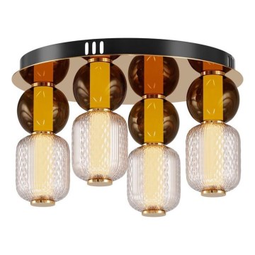Maytoni MOD273CL-L60G3K - LED Plafondlamp DROP 4xLED/15W/230V diameter 43 cm goud