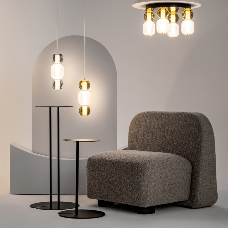 Maytoni MOD273CL-L60G3K - LED Plafondlamp DROP 4xLED/15W/230V diameter 43 cm goud