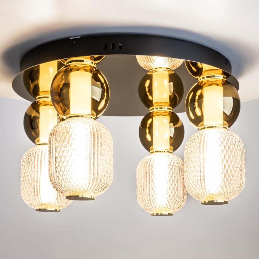 Maytoni MOD273CL-L60G3K - LED Plafondlamp DROP 4xLED/15W/230V diameter 43 cm goud