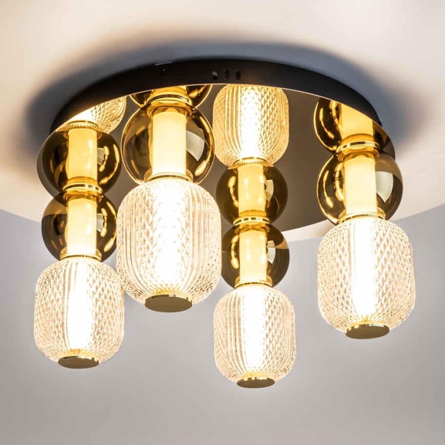 Maytoni MOD273CL-L60G3K - LED Plafondlamp DROP 4xLED/15W/230V diameter 43 cm goud