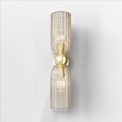 Maytoni MOD302WL-02CG - Wandlamp ANTIC 2xE14/40W/230V goud/beige