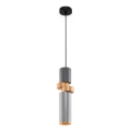 Maytoni MOD303PL-01CFL2 - Hanglamp aan een koord PALETTE 1xGU10/40W/230V grijs/goud