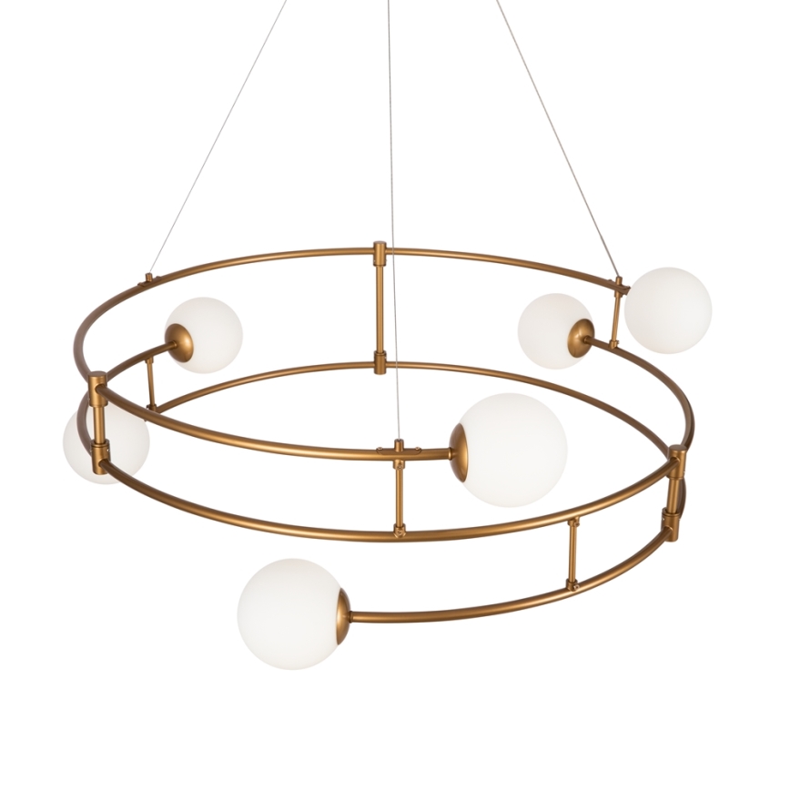 Maytoni MOD317PL-06G - Hanglamp aan een koord BALANCE 6xG9/40W/230V koper