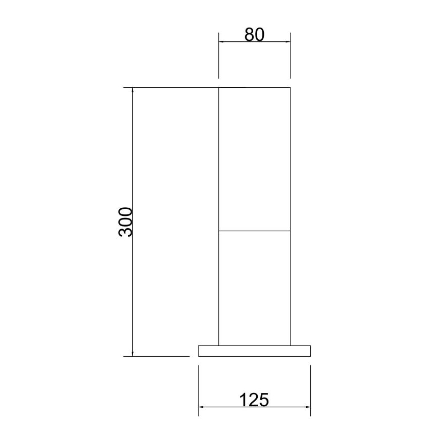 Maytoni O418FL-01GR - Buitenlamp WILLIS 1xE27/60W/230V 30 cm IP54 antraciet