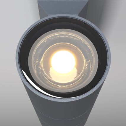 Maytoni O574WL-02GR - Wandlamp voor buiten BOWERY 2xGU10/50W/230V IP54 antraciet