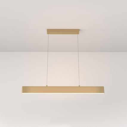 Maytoni P010PL-L23G3K - LED Hanglamp aan een koord STEP LED/23W/230V 3000K 91 cm goud