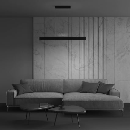 Maytoni P010PL-L30B4K - LED Hanglamp aan een koord STEP LED/30W/230V 4000K 118,5 cm zwart