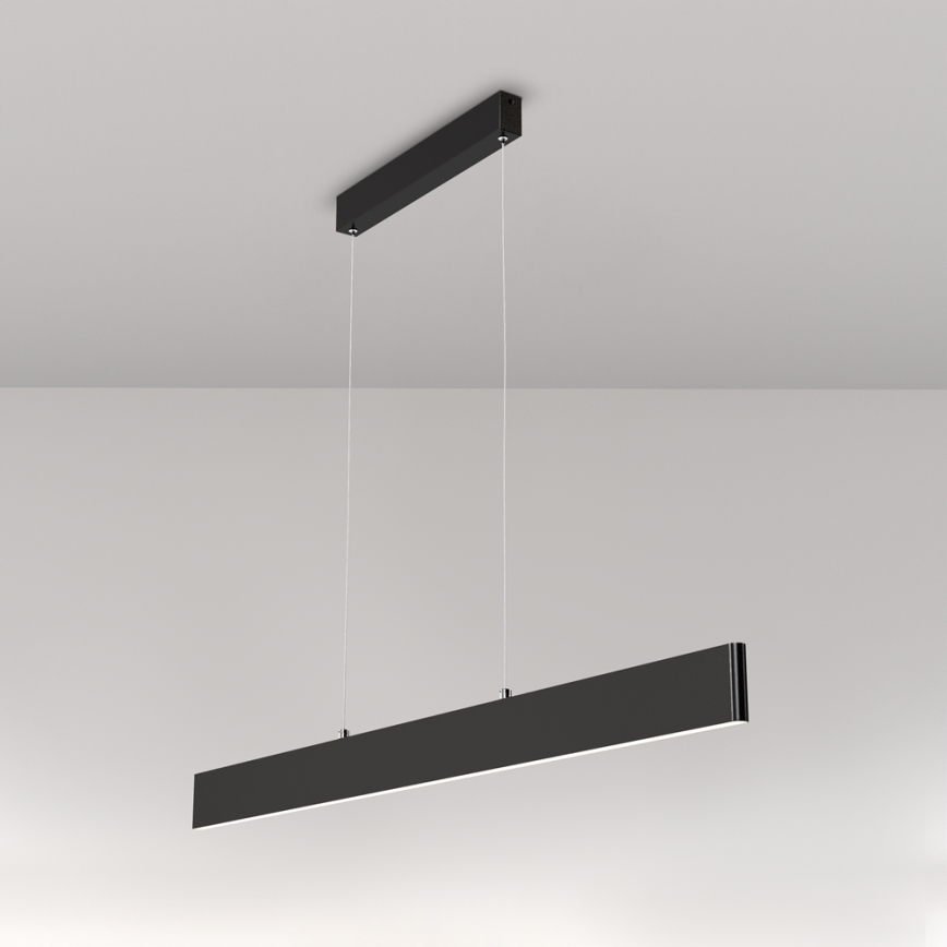 Maytoni P010PL-L30B4K - LED Hanglamp aan een koord STEP LED/30W/230V 4000K 118,5 cm zwart