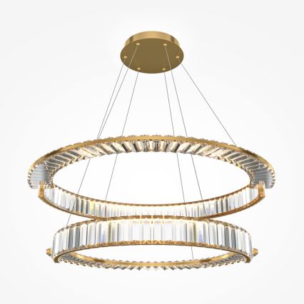 Maytoni P097PL-L90G4K - LED-kroonluchter aan kabel KRONE LED/90W/230V CRI 90 Ø 102 cm goud