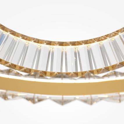 Maytoni P097PL-L90G4K - LED-kroonluchter aan kabel KRONE LED/90W/230V CRI 90 Ø 102 cm goud