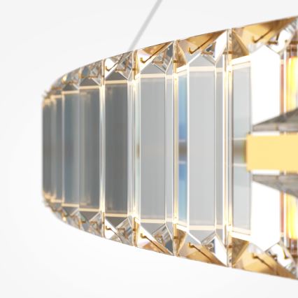 Maytoni P097PL-L90G4K - LED-kroonluchter aan kabel KRONE LED/90W/230V CRI 90 Ø 102 cm goud
