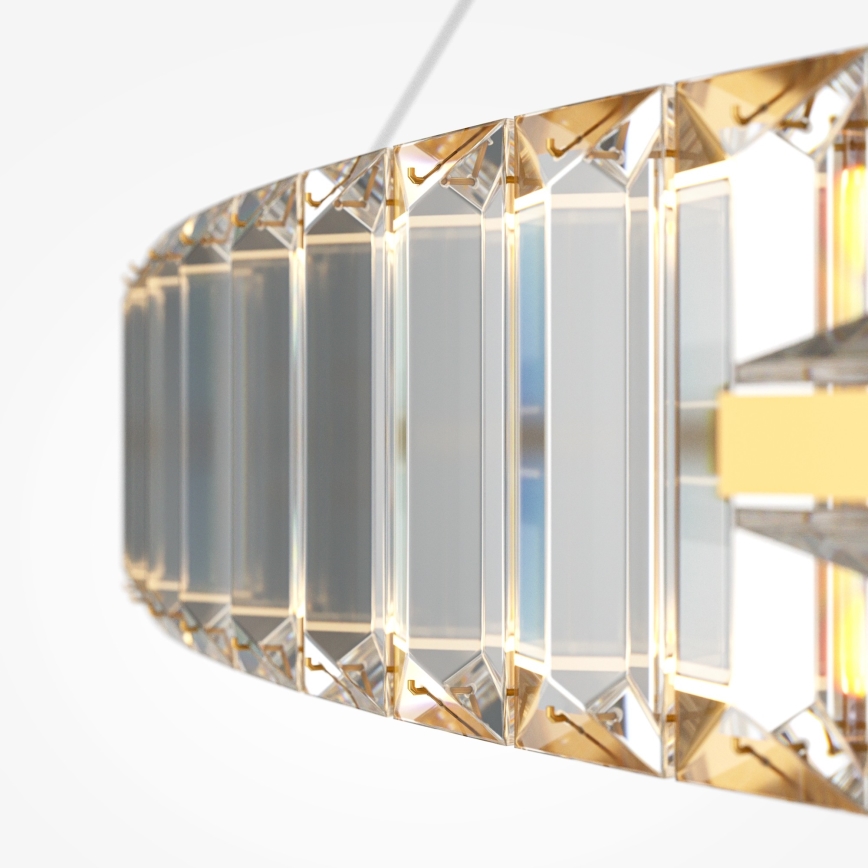 Maytoni P097PL-L90G4K - LED-kroonluchter aan kabel KRONE LED/90W/230V CRI 90 Ø 102 cm goud