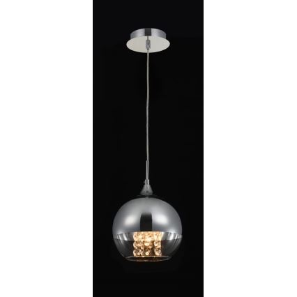 Maytoni P140-PL-110-1-N - Hanglamp aan een koord FERMI 1xE27/60W/230V glanzend chroom