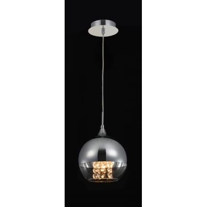 Maytoni P140-PL-110-1-N - Hanglamp aan een koord FERMI 1xE27/60W/230V chroom