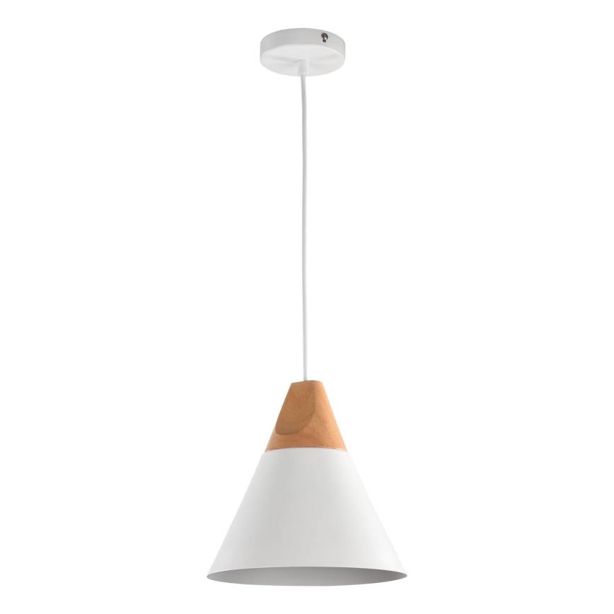 Maytoni P359-PL-01-W - Hanglamp aan een koord BICONES 1xE27/60W/230V diameter 22 cm wit/beige