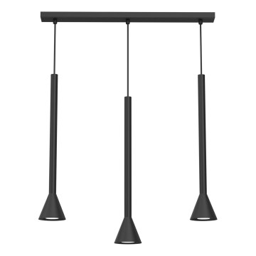 MAZZO hanglamp aan kabel 3xGU10/8W/230V zwart