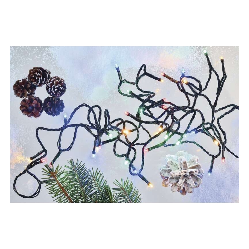 Meerder Kleuren LED Kerst buitenketting 40x LED / 9m IP44