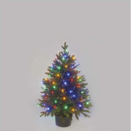 Meerder Kleuren LED Kerst buitenketting 40x LED / 9m IP44