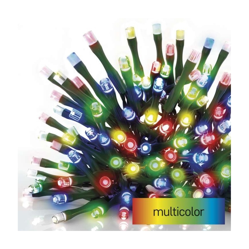 Meerder Kleuren LED Kerst buitenketting 40x LED / 9m IP44