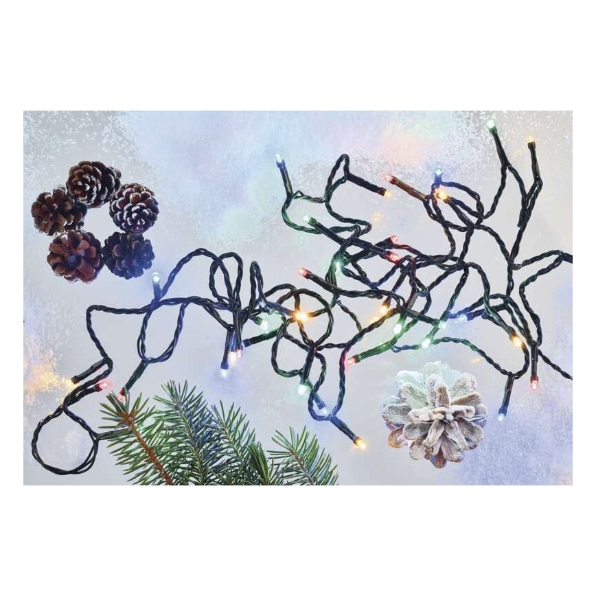 Meerdere Kleuren LED Kerst buitenketting 120x LED / 17m IP44
