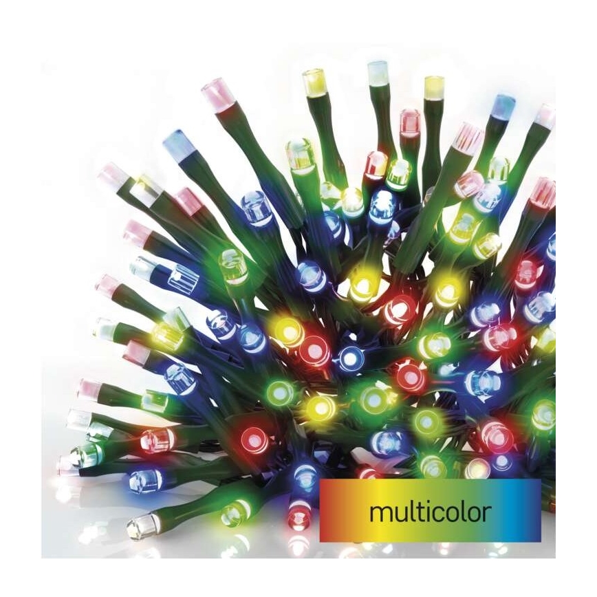 Meerdere Kleuren LED Kerst buitenketting 120x LED / 17m IP44