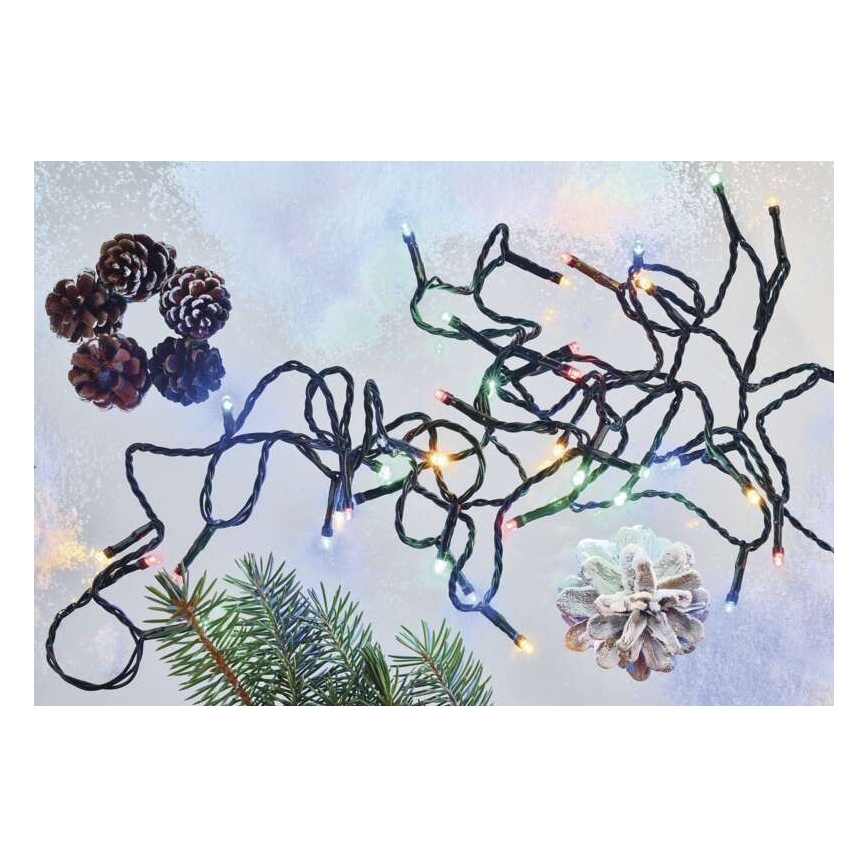 Meerdere Kleuren LED Kerst buitenketting 180x LED / 23m IP44
