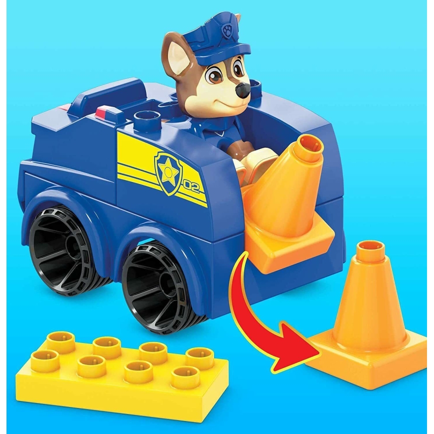Mega Bloks - Bouwpakket voor kinderen Paw patrol Chase's auto