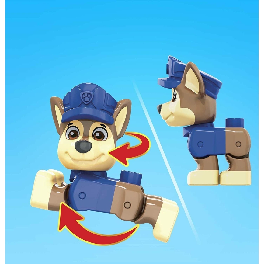 Mega Bloks - Bouwpakket voor kinderen Paw patrol Chase's auto