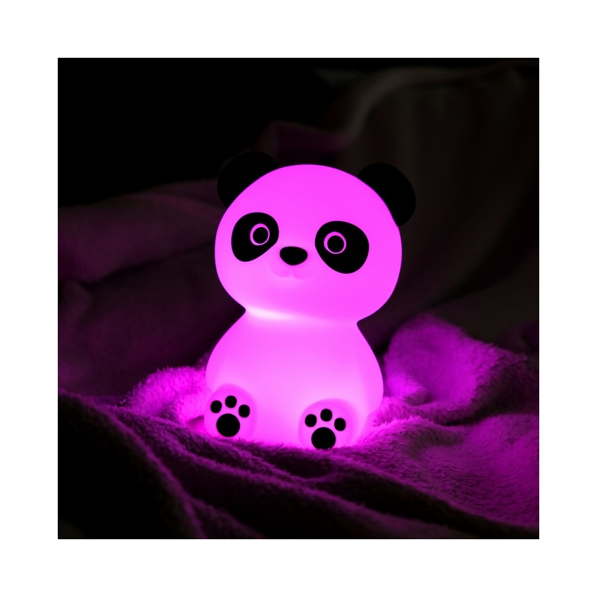 MegaLight - LED RGB Dimbaar oplaadbaar kinder aanraken lamp PADDY PANDA LED/5V