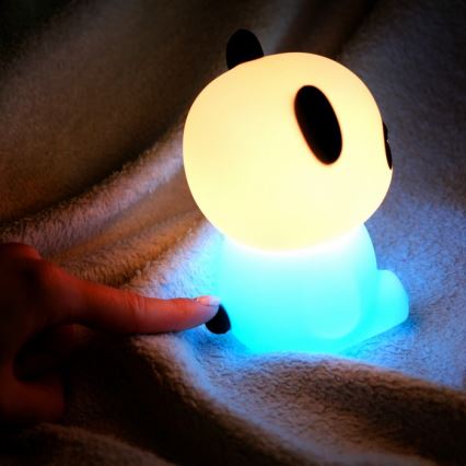 MegaLight - LED RGB Dimbaar oplaadbaar kinder aanraken lamp PADDY PANDA LED/5V