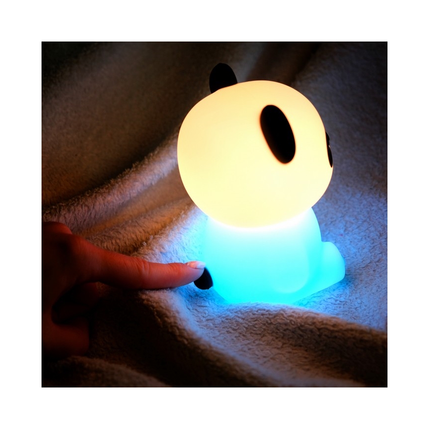 MegaLight - LED RGB Dimbaar oplaadbaar kinder aanraken lamp PADDY PANDA LED/5V