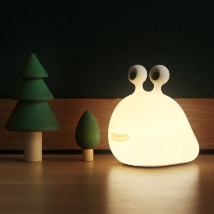 MegaLight - LED RGB Dimbaar oplaadbaar kinder aanraken lamp MOMO MOON LED/5V